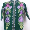 Areeba Kashmiri Kids Coat Green In Cashmilon Wool With Aari And Jama Work (L18)