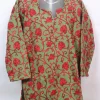 Mehtaab Kashmiri Kurti For Girls In Olive Green Cashmilon Wool With Aari Work (2–3 Yrs)