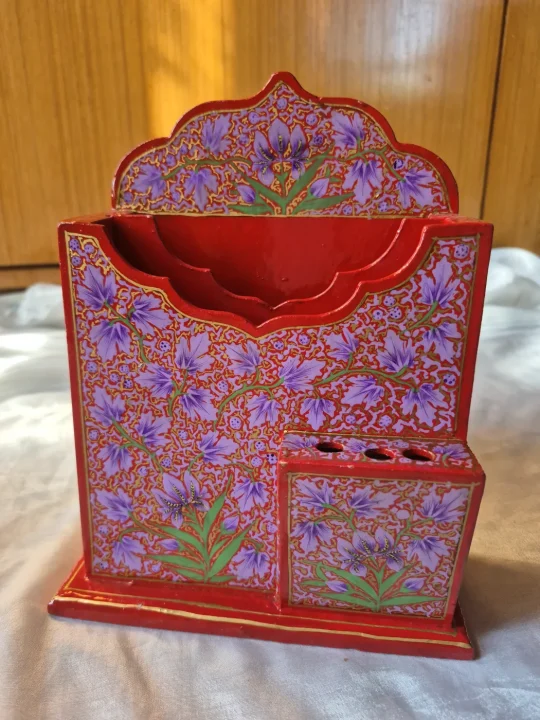 Kashmiri Paper Machie Pen And Card holder For Home | Office