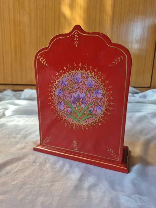 Kashmiri Paper Machie Pen And Card holder For Home | Office - Image 4