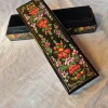 Posh Kashmiri Black Paper Machie Pencil Box
