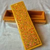 Yellow Kashmiri Paper Machie Pencil Box Zehran