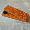 Orange Kashmiri Doon Paper Machie Pencil Box