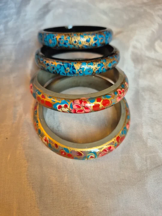 Zoon Kashmiri Paper Machie Set of 4 Bangles