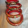 Kashmiri Paper Machie Bangles Set of 4 Suzain
