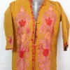 Haniya Kashmiri Kids Coat Mustard In Cashmilon Wool With Aari And Jama Work (L17)