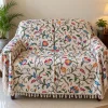 Nusrat Kashmiri Sofa Throw Cover In Hand Crewel Embroidery