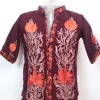 Tabeer Kashmiri Kids Coat Maroon In Cashmilon Wool With Aari And Jama Work (L18)