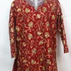 Lubna Kashmiri Kurti For Girls In Red Cashmilon Wool With Aari Work (2–3 Yrs)