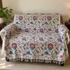 Iffat Kashmiri Sofa Throw In Hand Crewel Embroidery