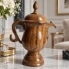 kashmiri walnut wood samavar for decor