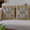 Saira Kashmiri Cushion Covers With Hand Chain-Stitch Work | Set of 2 | 16*16 Inches (Copy)