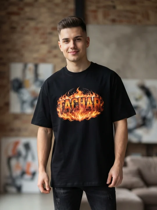Tachar Black T-Shirt