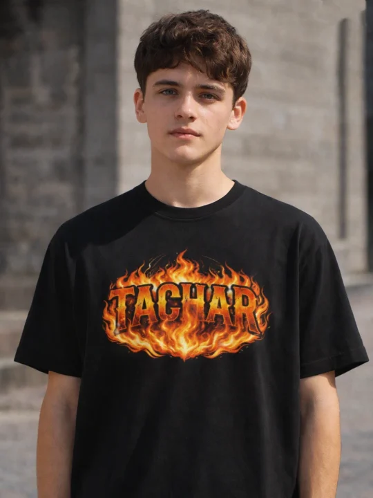 Tachar Black T-Shirt