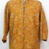 Firdousa Kashmiri Kids Coat Mustard In Cashmilon Wool With Aari And Jama Work (L20)